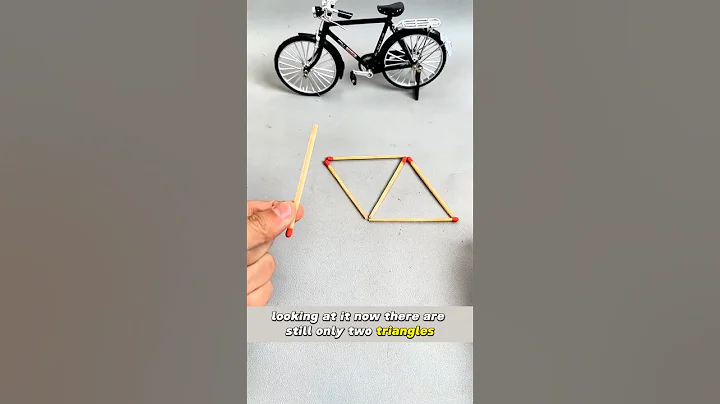 Move 3 Matches and Create 4 Triangles – Mind-Bending Puzzle! #shorts #puzzle