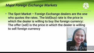 Chapter 8 - Lesson 4.1 Markets for Foreign Exchange