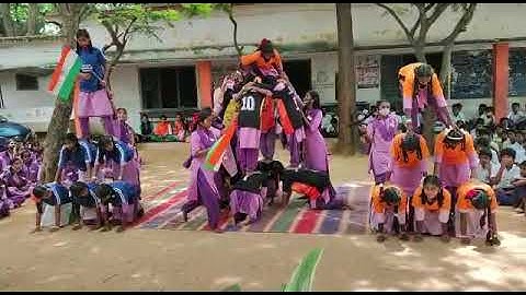 PYRAMID BY GIRL STUDENTS OF ZPHS SANKARAYALAPETA