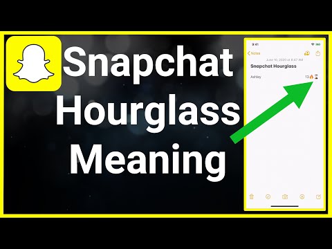 ვიდეო: რას ნიშნავს ქვიშის სათვალე snapchat-ზე?