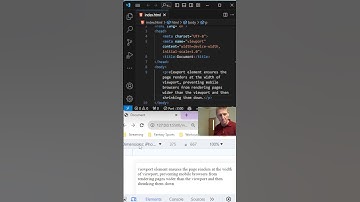 HTML Viewport Element - The tag that everyone overlooks #shorts #learnhtml  #coding