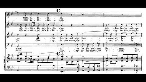 27.- Achieved is the glorious work (The Creation - J. Haydn) Score Animation