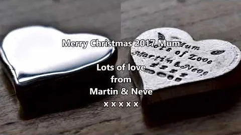 A Mirrored Heart for Mum - Merry Christmas!