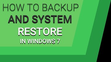 BACKUP AND RESTORE WINDOWS OS | WINDOWS 7
