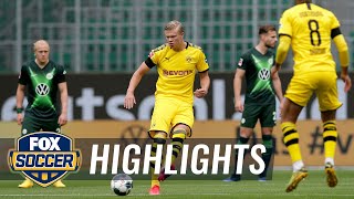Dortmund, with its victory over wolfsburg, pulls within a point of
bayern munich atop the table, pending bayern's result later on
saturday. #foxsoccer #bunde...