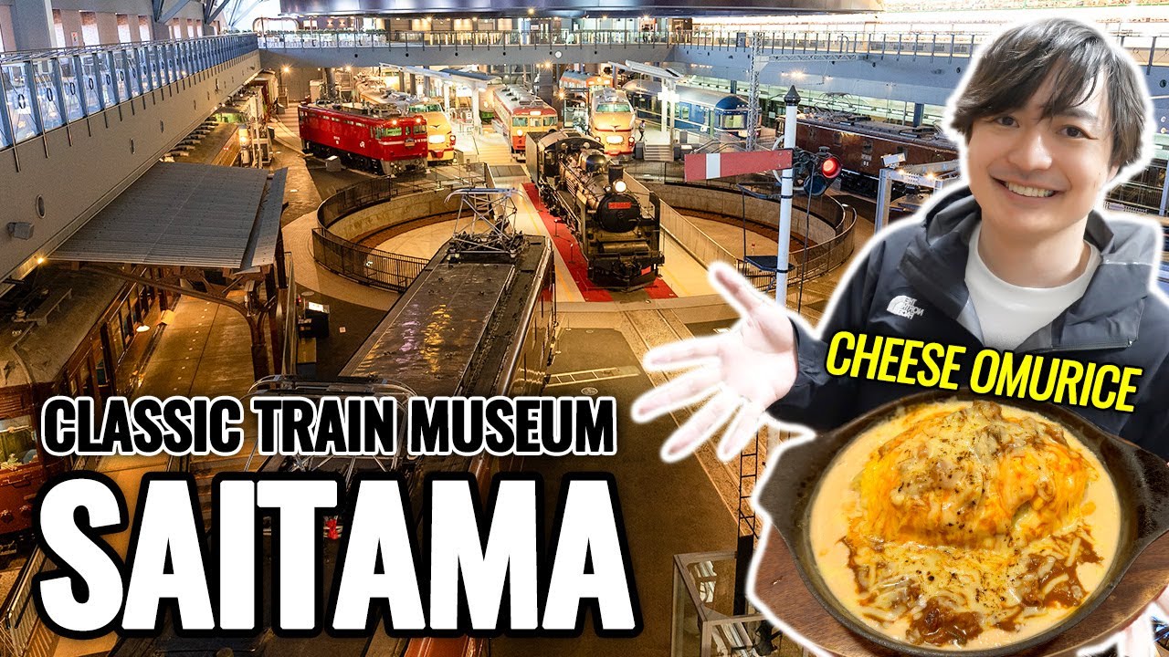 Next to Tokyo, Saitama Prefecture OMIYA Station, Old Train and The Railway Museum and Arcade Ep.489