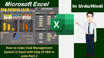 Fitness Club Gym Management Software in Excel | Registration | Payments | Expense Report  Part-2