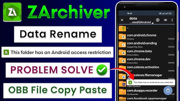 ZArchiver Data Rename Problem | ZArchiver Data File Problem | ZArchiver Folder Restriction Problem