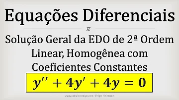 Como saber a ordem de uma EDO?