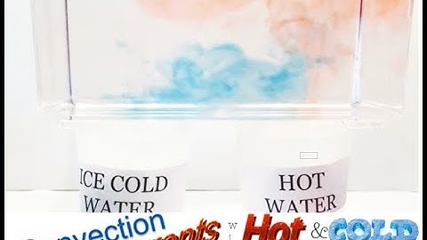 Convection Currents 2 with hot and cold water Experiment (Convection currents demonstration)