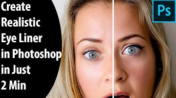 How to create eye liner in photoshop, Create Realistic Eyeliner
