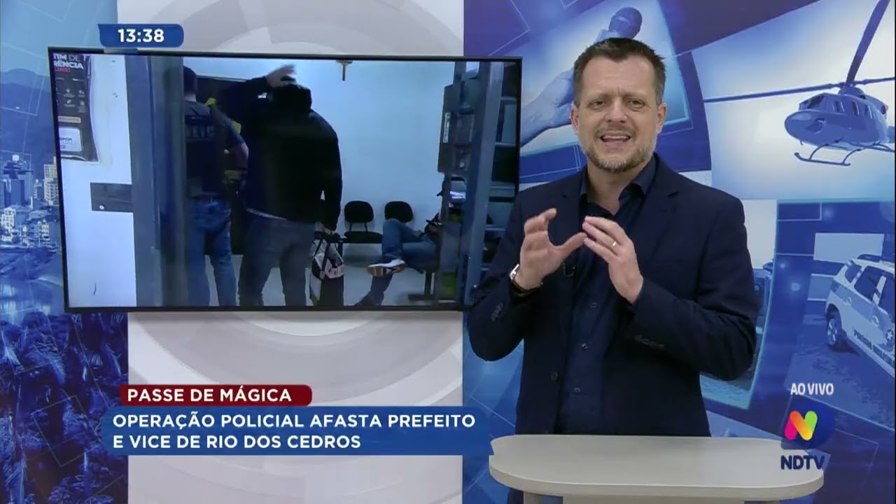 Passe de Mágica: Operação policial afasta prefeito e vice de Rio dos Cedros