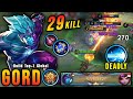 29 Kills   SAVAGE!! Gord Best Build and Emblem!! - Build Top 1 Global Gord ~ MLBB