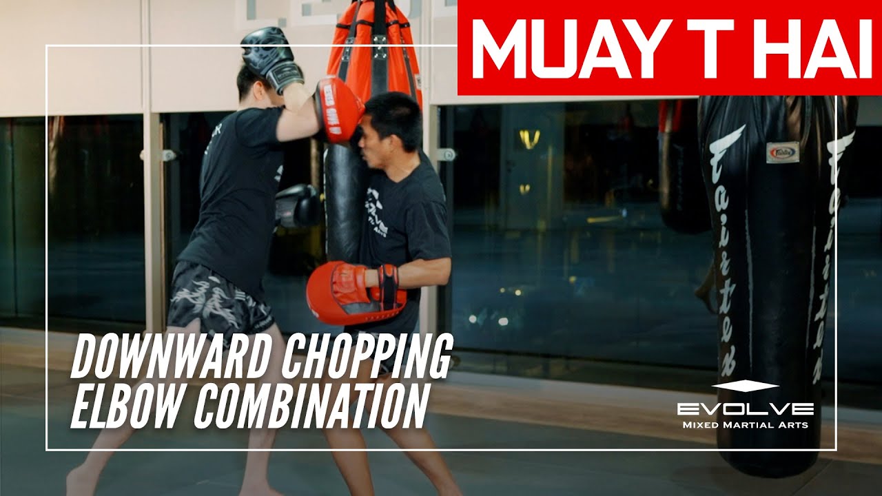 Muay Thai Elbow Series | Downward Chopping Elbow Combination