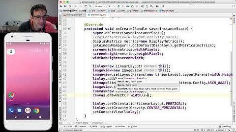 Android Studio Drawing Squares