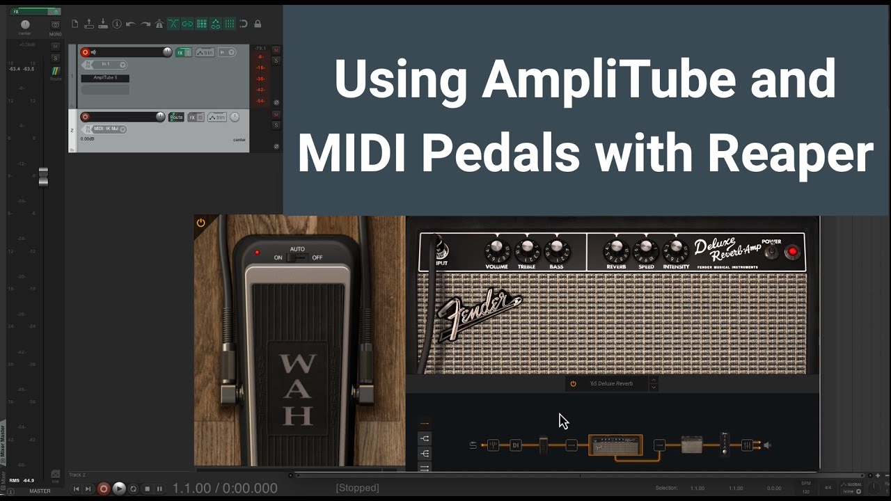 Connect a MIDI Expression Pedal to a Wah in the AmpliTube 5 Plugin in
