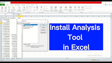 How to Install Analysis Tool in Excel