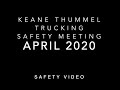 Safety Meeting April 2020
