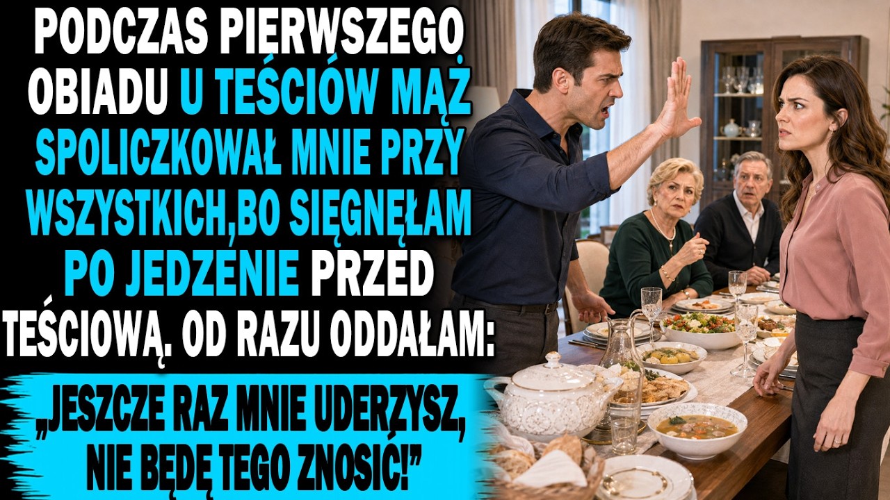 Trzy dni po ślubie, podczas pierwszego rodzinnego obiadu, mąż uderzył mnie w twarz tak mocno, że z ust poleciała mi krew. Powodem? że ośmieliłam się nałożyć sobie jedzenie przed jego matką. W...