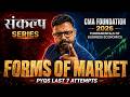 Forms of Market PYQs Last 7 Attempts | CMA Foundation June 2026 | Fundamentals of Business Economics