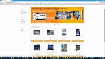 Eticaret Sitesi Projesi Örnek Video