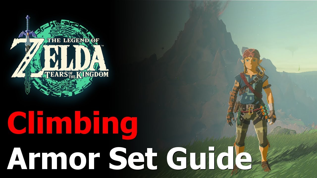 Zelda Tears of the Kingdom Climbing Armor Set Climbing Gear, Climbing
