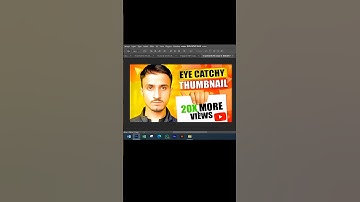 YouTube Thumbnail Design in Photoshop 🔥#shortsfeed #photoshop #shorts
