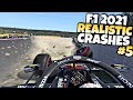 F1 2021 REALISTIC CRASHES #5