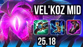 VEL'KOZ vs SYNDRA (MID) | 800+ games | EUW Master | 25.18