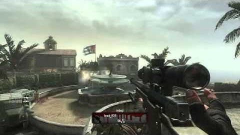 Black Ops - Epic longshot no scope, hardcore capture the flag