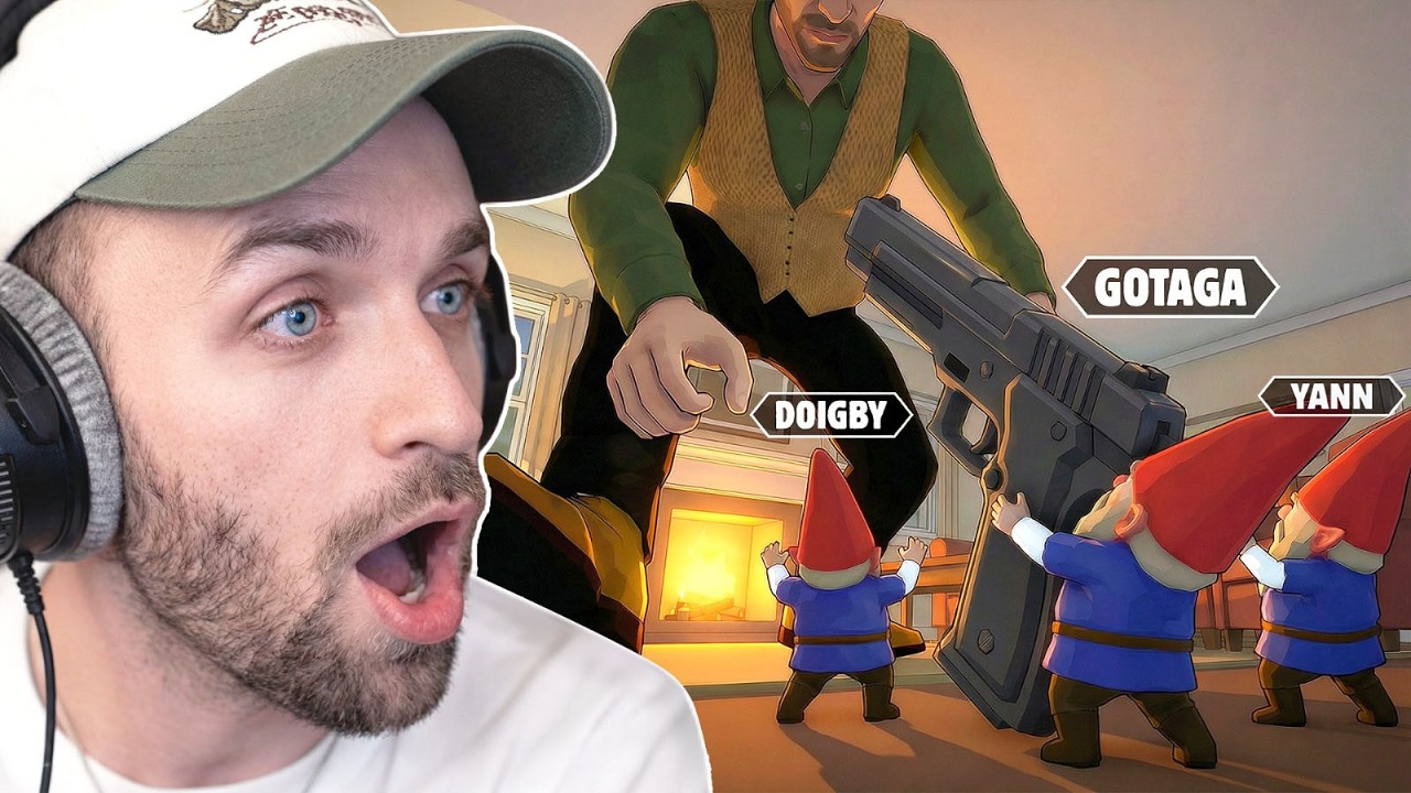 4 NAINS DE JARDIN vs 1 GÉANT (Burglin Gnomes)