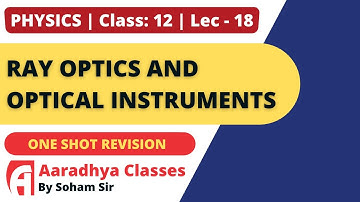 Ray optics one shot revision 01class 12 physics by soham sir aardhya classes english med