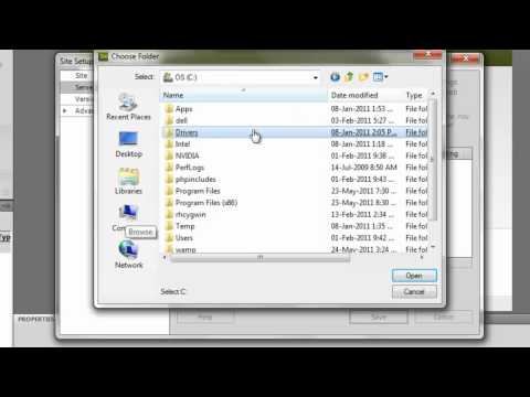 dreamweaver with  php  mysql 02_set_test_server_hindi.mp4