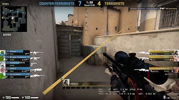 CSGO: NO SCOPE + QUICK SCOPE 1V4 CLUTCH PART 1