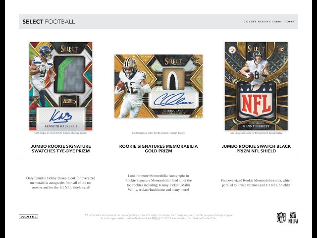 OS BGBPB NFL 2022 PANINI SELECT FOOTBALL box BREAKS アメフト
