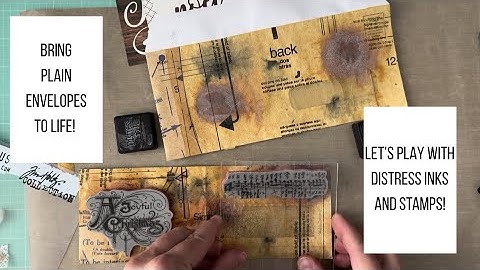 PART 2 - Make junk journal ephemera out of plain envelopes and chat with me! 🥰