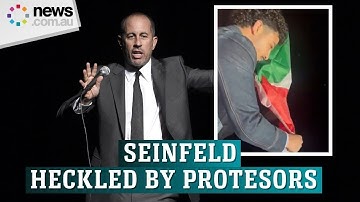 Jerry Seinfeld heckled by Pro-Palestine protesters again