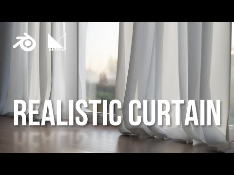How to make REALISTIC CURTAIN in 3 ways - Blender Tutorial