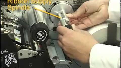 เครื่องพิมพ์บาร์โค้ด Zebra Xi4 Ribbon and Media Loading