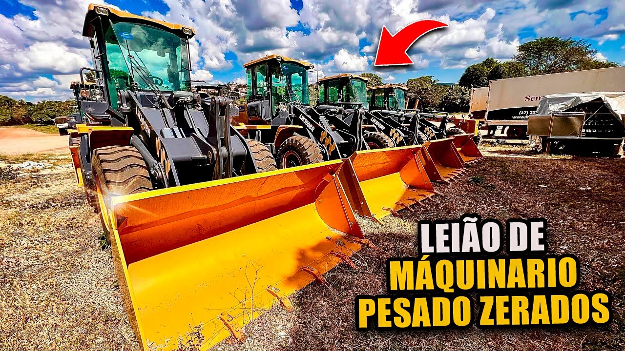 LEILÃO de CARREGADEIRAS E RETROESCAVADEIRA ZERADAS