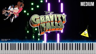 Gravity Falls Theme Song | EASY/MEDIUM Piano Tutorial