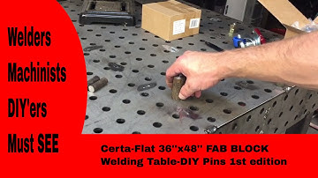 Easy PIns for Certa Flat Welding Table/ Fab Block - Unorthodox Fabrication