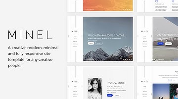 Minel - Responsive Minimal Site Template | Themeforest Website Templates and Themes