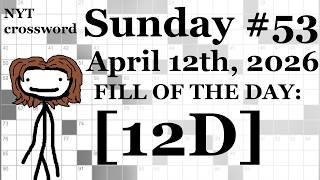Sunday, 4/12/26 -- NYT Crossword with Sam screenshot 2