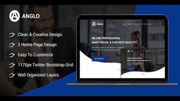 Anglo - One Page Business PSD Template | Themeforest Website Templates and Themes
