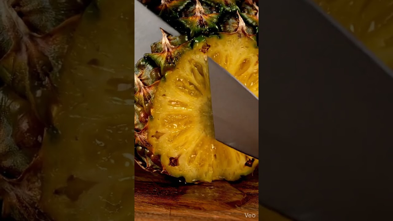 cutting by pine apple 🍎 