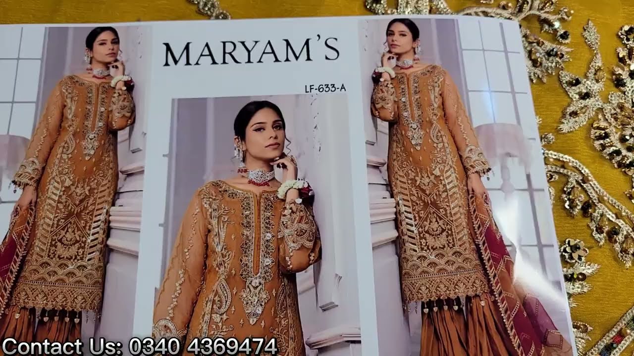 Maryam's suit | Luxury Party Wear & Fancy Dresses For Girls | Latest Designer Suits Sale 2023