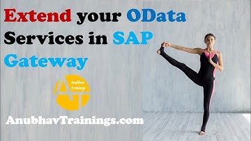 How to Extend an SAP OData Service in Gateway|Fiori Extension Scenario| contact@anubhavtrainings.com