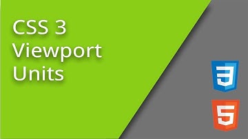 CSS3 Viewport Units