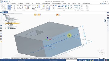 Hướng dẫn sửa lỗi không sửa được kích thước trên Solid Edge - P1